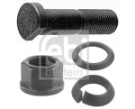 Ratta polt Esiosa/Tagumine M18x1,5 x65/73,4mm (keerme pikkus 30,5mm, Fosfaadi muundamisega kaetud / Teras, kmpl.; mutriga; pesuriga) sobib: MERCEDES ATEGO, ATEGO 2, LK/LN2, UNIMOG, T2/LN1 01.84-