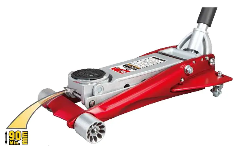 Trolley Jack hydraulics  , ability: 2000kg, min. height lifting 90 mm, max. height lifting: 440 mm, mobile, number pistons: 2