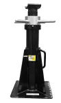 tugialus pukk, HEAVY DUTY, madal, arv: 1 tk, võime:: 20 t, kõrgus min 665 mm, kõrgus max 1170 mm, kaitseks: iselukustuv, keeratav, värv: must