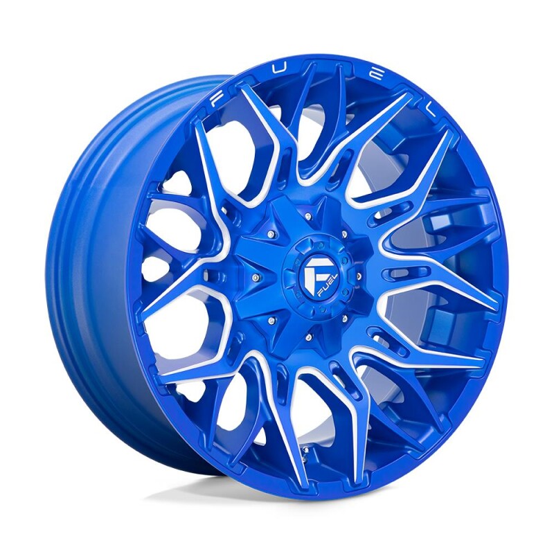 Литой диск Fuel D770 Twitch Anodized синий Milled 9x20" 6x139.7 ET1 центральное отверстие 106