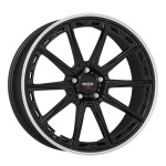 Литой диск Dotz Sonoma dark черный матовый/polished lip 8.5x20" 5x120 ET32 центральное отверстие 72.6