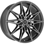 Alloy Wheel MSW 75 Matt Gun Metal Full Polished (Mgmfp) 8.5x20" 5x112 ET45 middle hole 73.1