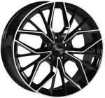 Alloy Wheel Xtreme RX6 Black Diamond 8x21" 5x108 ET50 middle hole 63.4
