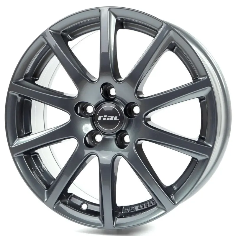 Alloy Wheel Rial Milano titanium 7x17" 5x114.3 ET40 middle hole 70.1
