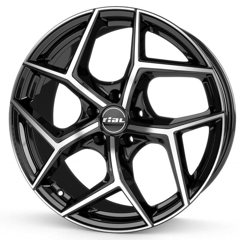Alloy Wheel Rial Salento diamond-black frontpolished 8x18" 5x108 ET45 middle hole 70.1