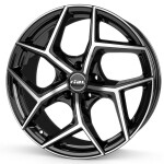Alloy Wheel Rial Salento diamond-black frontpolished 8x18" 5x108 ET45 middle hole 70.1