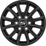 Alloy Wheel MSW 48 Van 6 Holes Matt Black 6.5x16" 6x120 ET50 middle hole 74.5