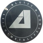 Alutec Wheel Cap 61mm черный with Silver Lettering 9N56-1AL-900146403