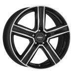 Alloy Wheel Dezent KG dark Black/polished 7.5x18" 5x120 ET40 middle hole 64.1