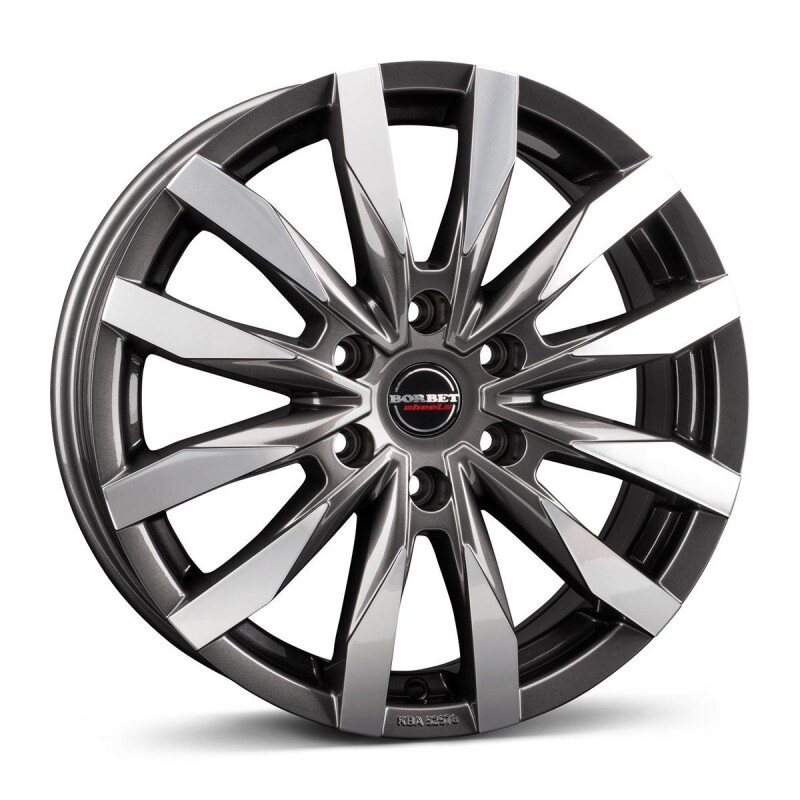 Alloy Wheel Borbet CW6 mistral anthracite glossy polished 6.5x16" 6x130 ET62 middle hole 84.1