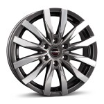 Alloy Wheel Borbet CW6 mistral anthracite glossy polished 6.5x16" 6x130 ET62 middle hole 84.1