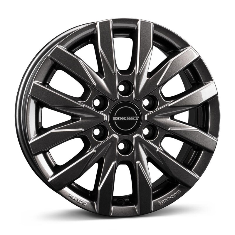 Alloy Wheel Borbet CW6 mistral anthracite glossy 6.5x16" 6x130 ET62 middle hole 84.1