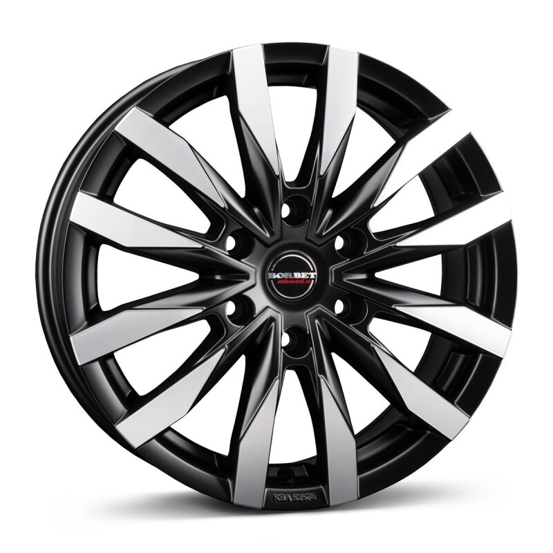 Alloy Wheel Borbet CW6 black polished matt 6.5x16" 6x130 ET62 middle hole 84.1