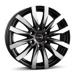 Alloy Wheel Borbet CW6 black polished matt 6.5x16" 6x130 ET62 middle hole 84.1
