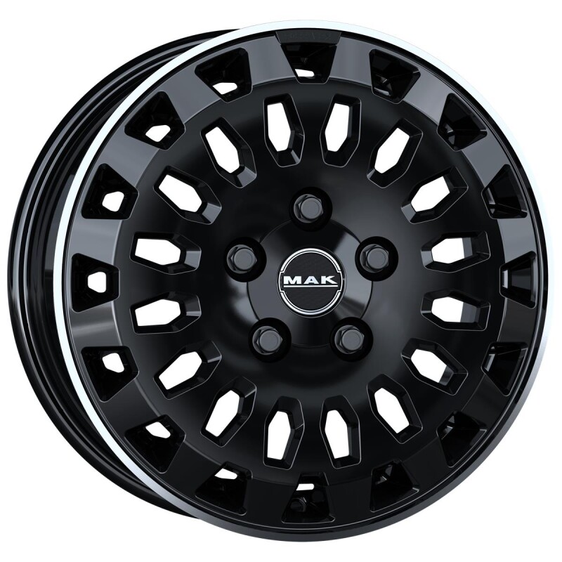 Alloy Wheel MAK Overland Gloss Black Mirror Ring 7x17" 6x120 ET50 middle hole 74.5