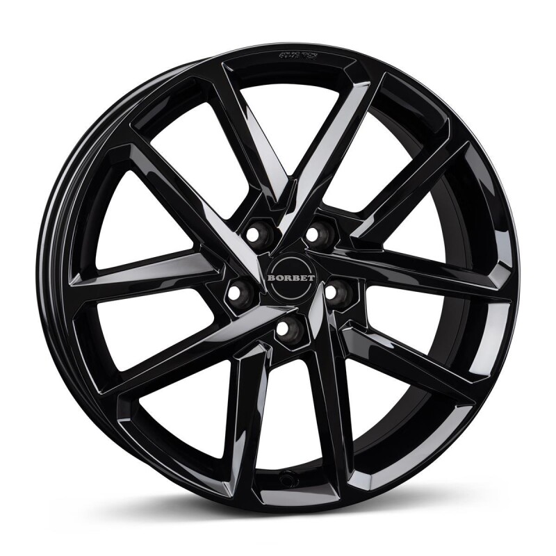 Alloy Wheel Borbet N black glossy 6.5x16" 4x100 ET43 middle hole 64.1