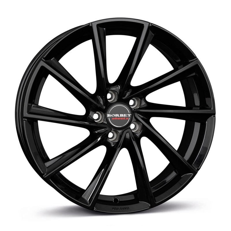 Alloy Wheel Borbet VTX black glossy 8x18" 5x108 ET45 middle hole 72.6
