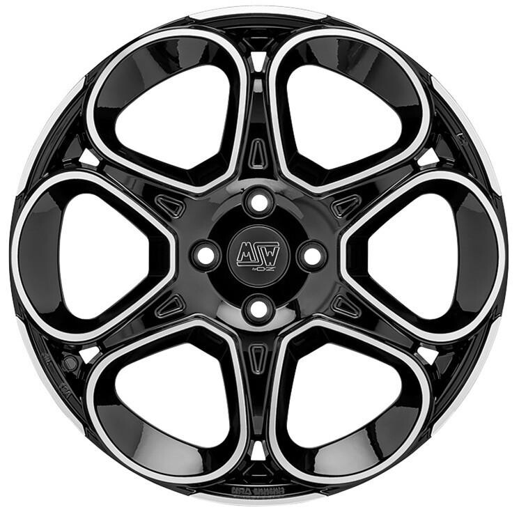 Valuvelg MSW 83 Gloss Black Full poleeritud 7x17" 5x114.3 ET32 Keskava 73.1