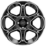 Alloy Wheel MSW 83 Gloss Black Full Polished 7x17" 5x114.3 ET32 middle hole 73.1