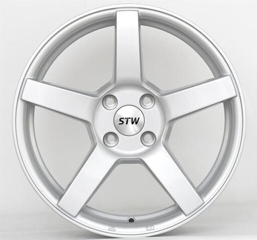 Литой диск STW Ares Silver 7x17" 4x108 ET32 центральное отверстие 65.1