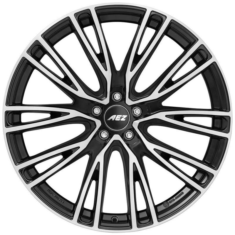 Alloy Wheel AEZ Seattle dark Black/polished 9x19" 5x130 ET45 middle hole 66.6