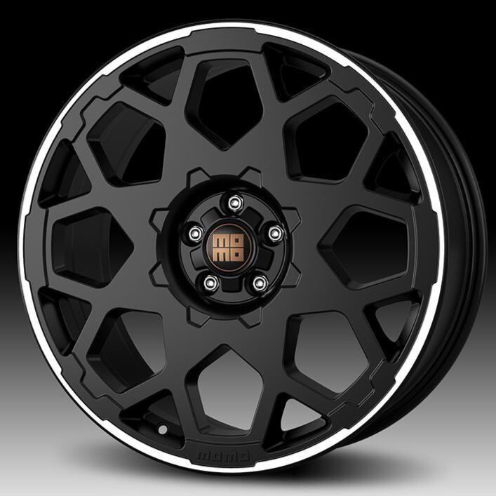 Литой диск Momo HEAVY DUTY матовый черный Polished 8.5x20" 5x120 ET40 центральное отверстие 72.6