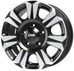 Alloy Wheel CMS C31 Diamond Black Gloss 6.5x16" 5x118 ET60 middle hole 71.1