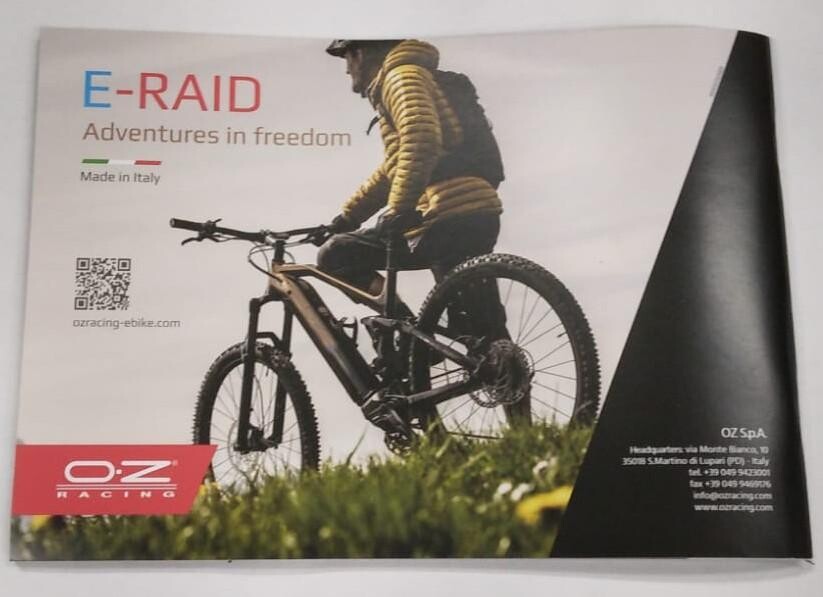 OZ Racing E-RAID bicycle catalogue 1 pcs