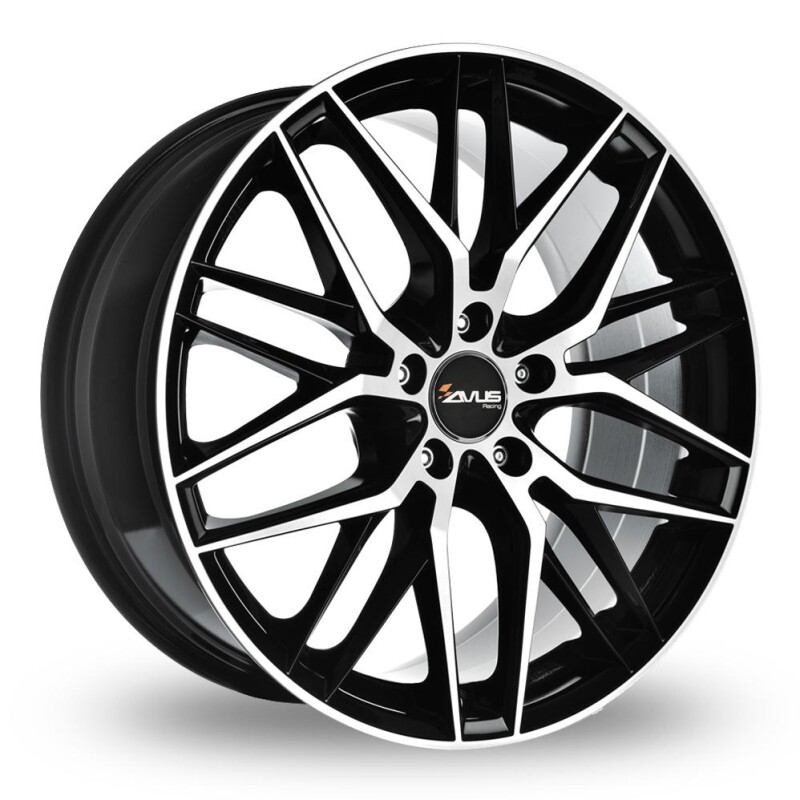 Литой диск Avus AF19 черный Polished 8x18" 5x120 ET45 центральное отверстие 72.6