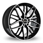 Литой диск Avus AF19 черный Polished 8x18" 5x120 ET45 центральное отверстие 72.6