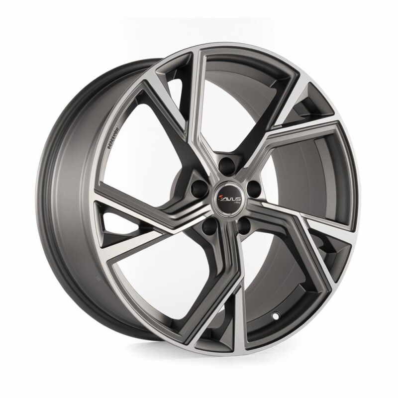 Alloy Wheel Avus AF20 Matt Antharcite Polished 8x18" 5x112 ET28 middle hole 66.6