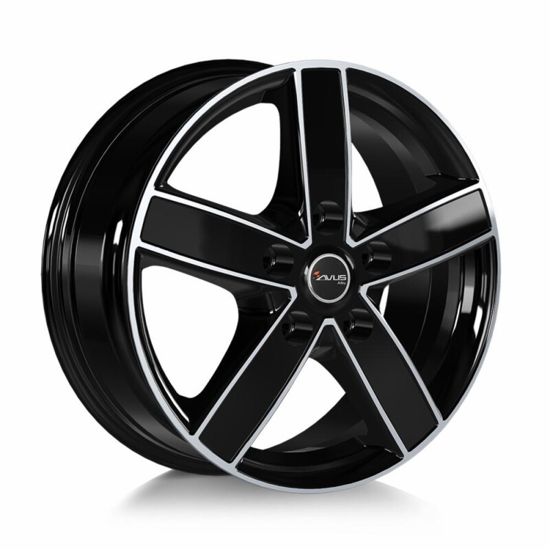 Литой диск Avus AC-V51 черный Polished 6.5x16" 5x114.3 ET50 центральное отверстие 66.1