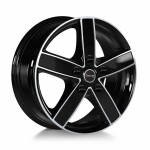 Литой диск Avus AC-V51 черный Polished 6.5x16" 5x114.3 ET50 центральное отверстие 66.1