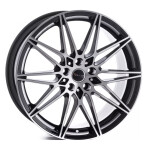 Литой диск Avus AC-MB5 черный Polished 9.5x20" 5x120 ET45 центральное отверстие 72.6
