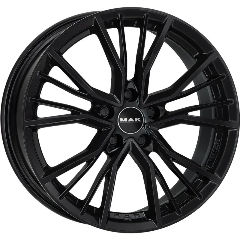 Alloy Wheel MAK Union Gloss Black 8x18" 5x112 ET38 middle hole 66.5