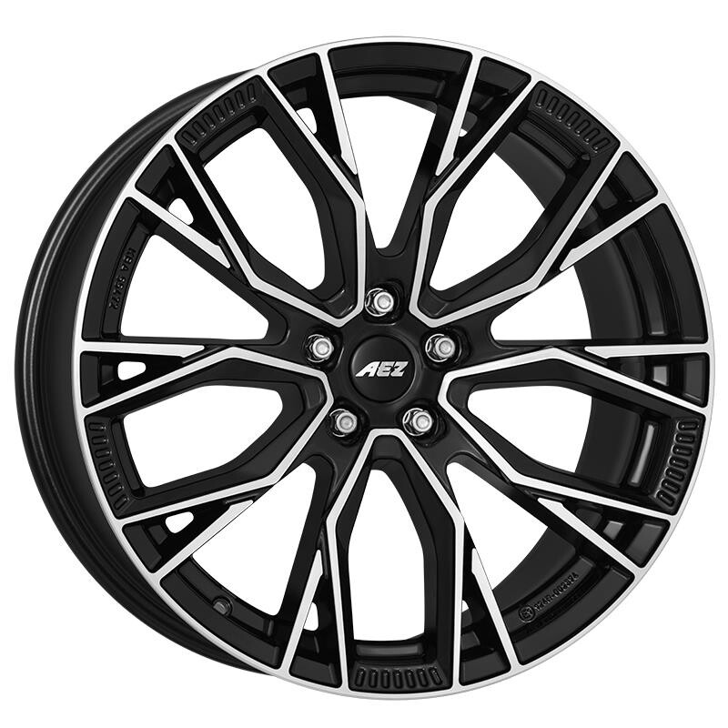 Alloy Wheel AEZ Toronto dark Black/polished 8.5x18" 5x112 ET36 middle hole 66.6