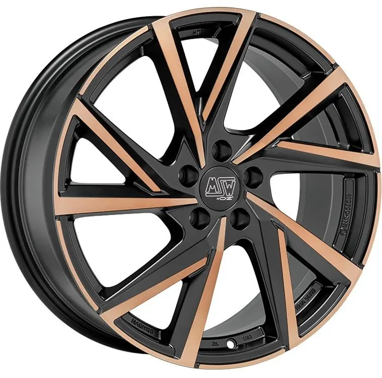 Литой диск MSW 80-5 матовый черный Copper Fp 8x19" 5x112 ET40 центральное отверстие 57.1