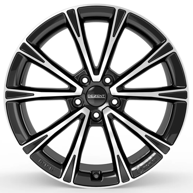 Alloy Wheel Dezent AR dark Black/polished 7.5x18" 5x108 ET50 middle hole 63.4