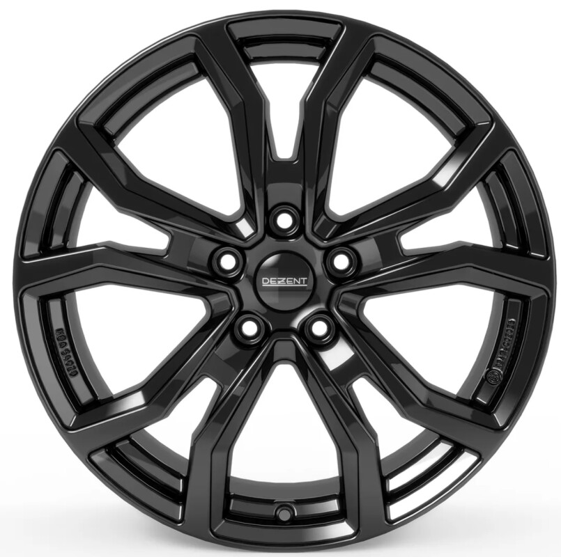 Alloy Wheel Dezent TV Black 8x18" 5x120 ET50 middle hole 65.1