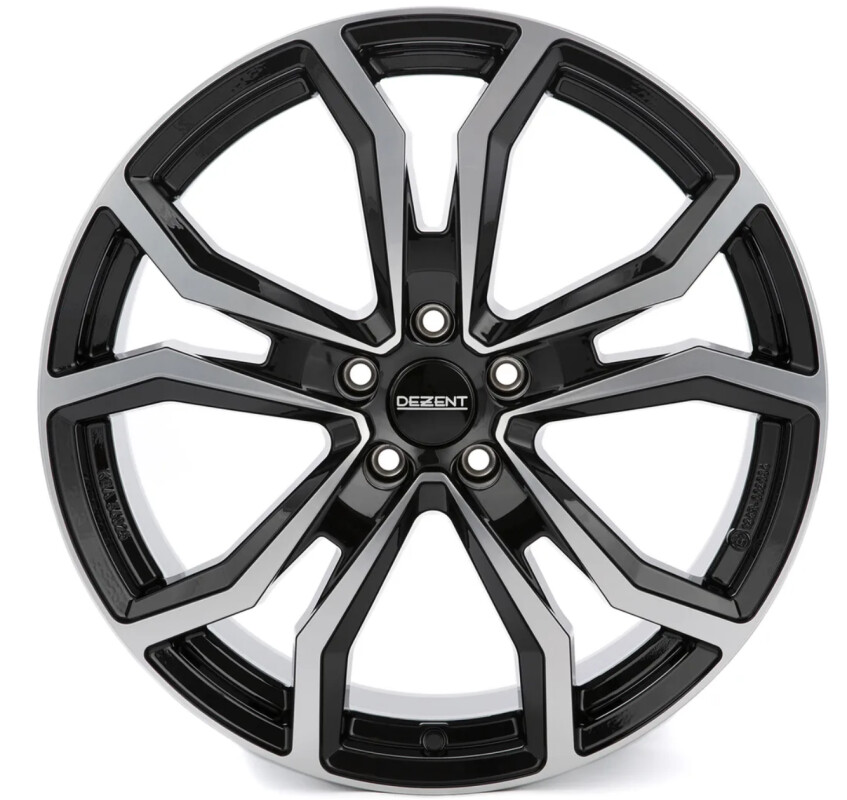 Литой диск Dezent TV dark черный/polished 7.5x19" 5x114.3 ET51 центральное отверстие 67.1