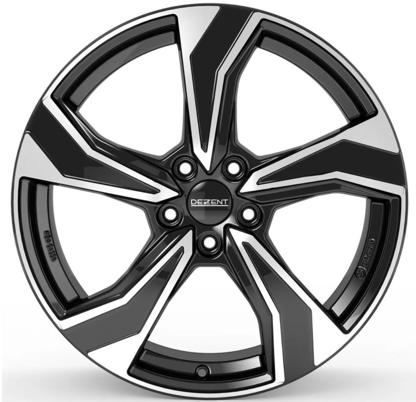 Литой диск Dezent KB dark черный/polished 6x16" 5x100 ET50 центральное отверстие 54.1