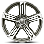 Alloy Wheel Reds Twist Graphite Matt Polished 7.5x18" 5x112 ET40 middle hole 79.6