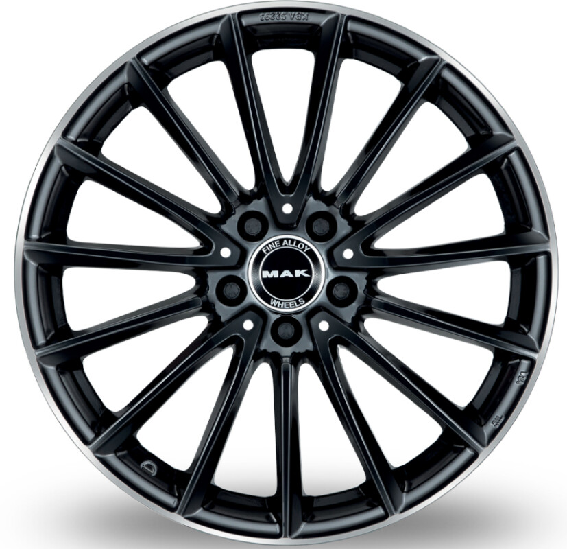 Литой диск MAK Komet Gloss черный зеркало Ring 9x20" 5x112 ET50 центральное отверстие 66.6