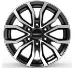 Alloy Wheel Dezent KC dark Black/polished 7.5x19" 6x120 ET52 middle hole 74.5
