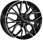 Литой диск Xtreme RX6 черный Polished 8x21" 5x112 ET40 центральное отверстие 57.1