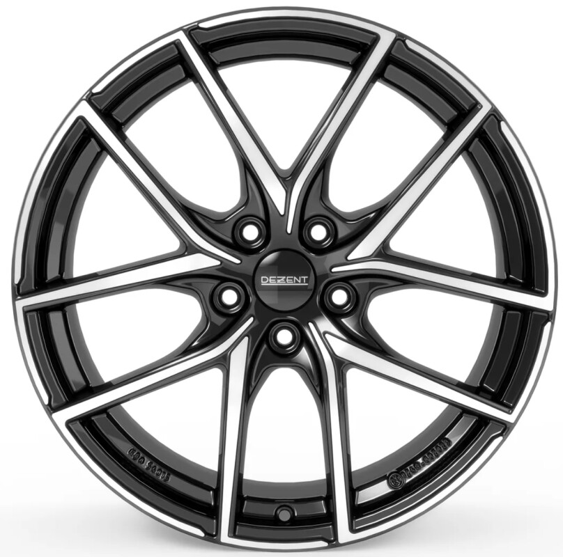 Alloy Wheel Dezent TO dark Black/polished 7x17" 5x112 ET47 middle hole 66.6