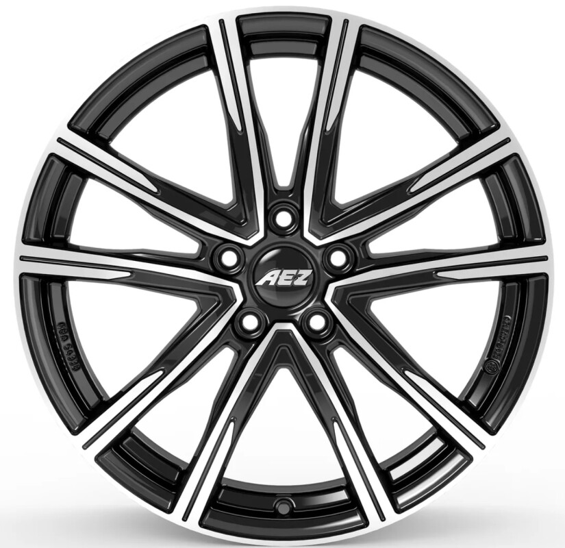 Valuvelg AEZ Montreal dark Black/poleeritud 7x19" 5x108 ET48 Keskava 63.4