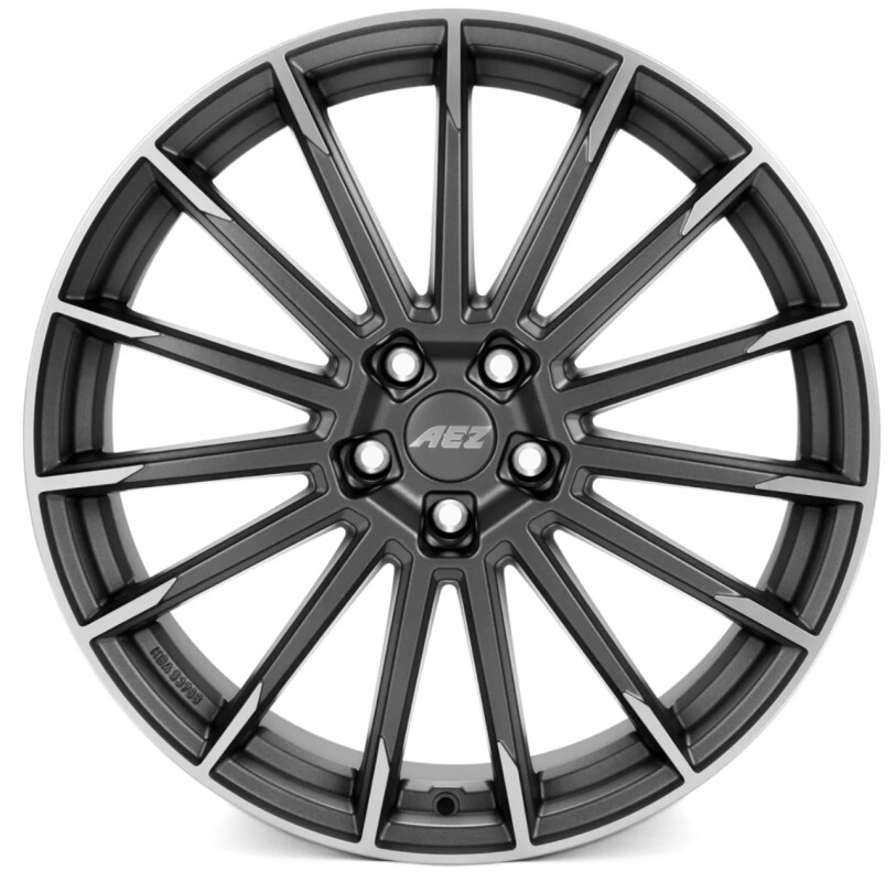 Alloy Wheel AEZ Atlanta Graphite matt/polished 7.5x18" 5x108 ET50 middle hole 63.4