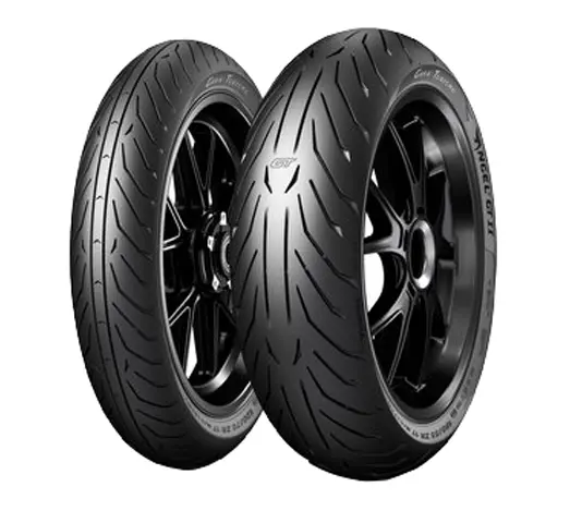 motorcycle road tyre pirelli 120/70zr17 tl 58w angel gt ii front