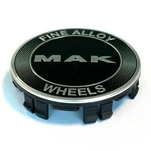 MAK Wheel Cap 8010009033 C085 75mm черный (Equivalent to Mercedes OE Cap: A2224002200, A171400.., B66470210)